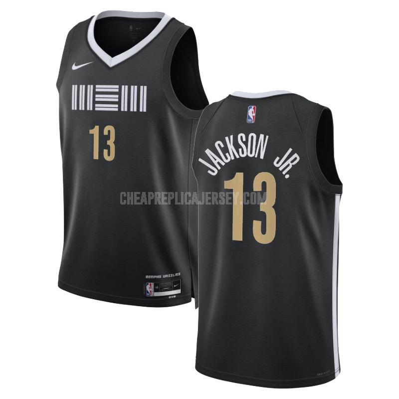 2023-24 men's memphis grizzlies jaren jackson jr 13 black city edition replica jersey
