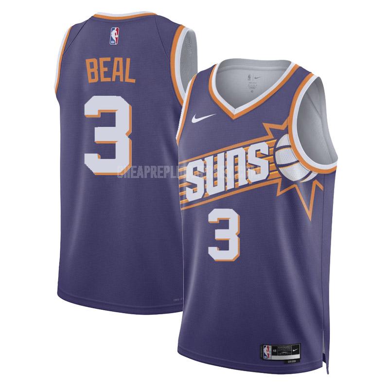 2023-24 men's phoenix suns bradley beal 3 purple icon edition replica jersey