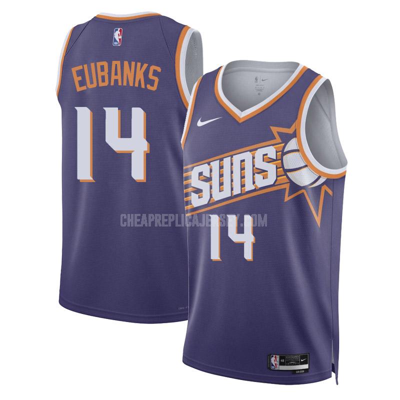 2023-24 men's phoenix suns drew eubanks 14 purple icon edition replica jersey