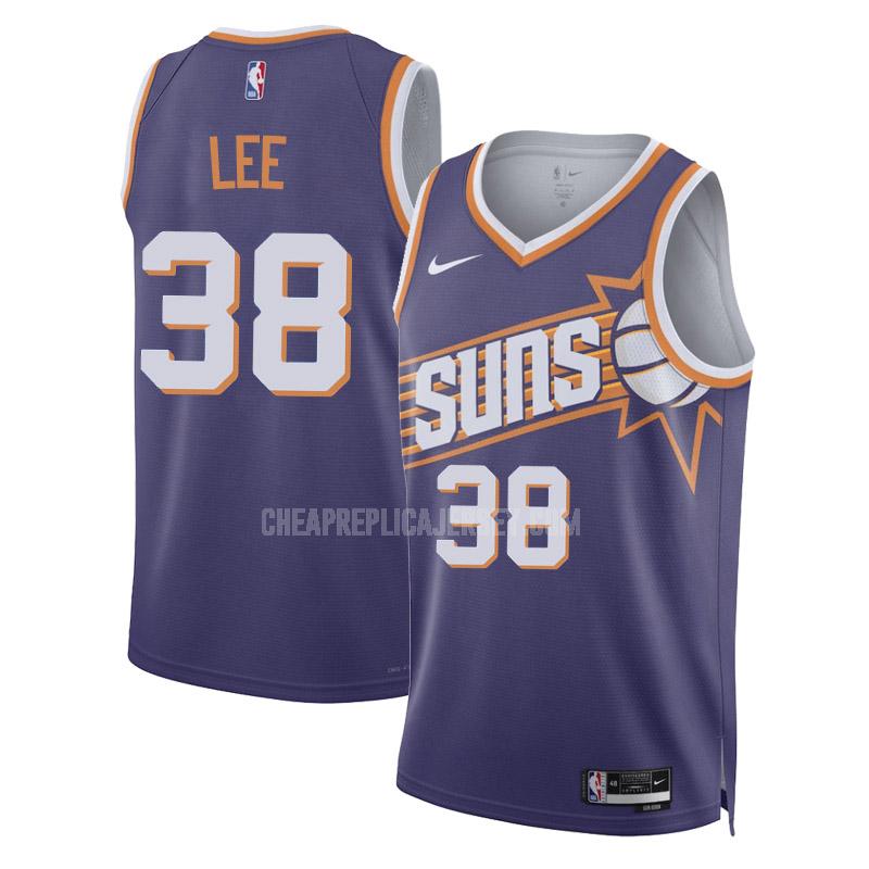 2023-24 men's phoenix suns saben lee 38 purple icon edition replica jersey