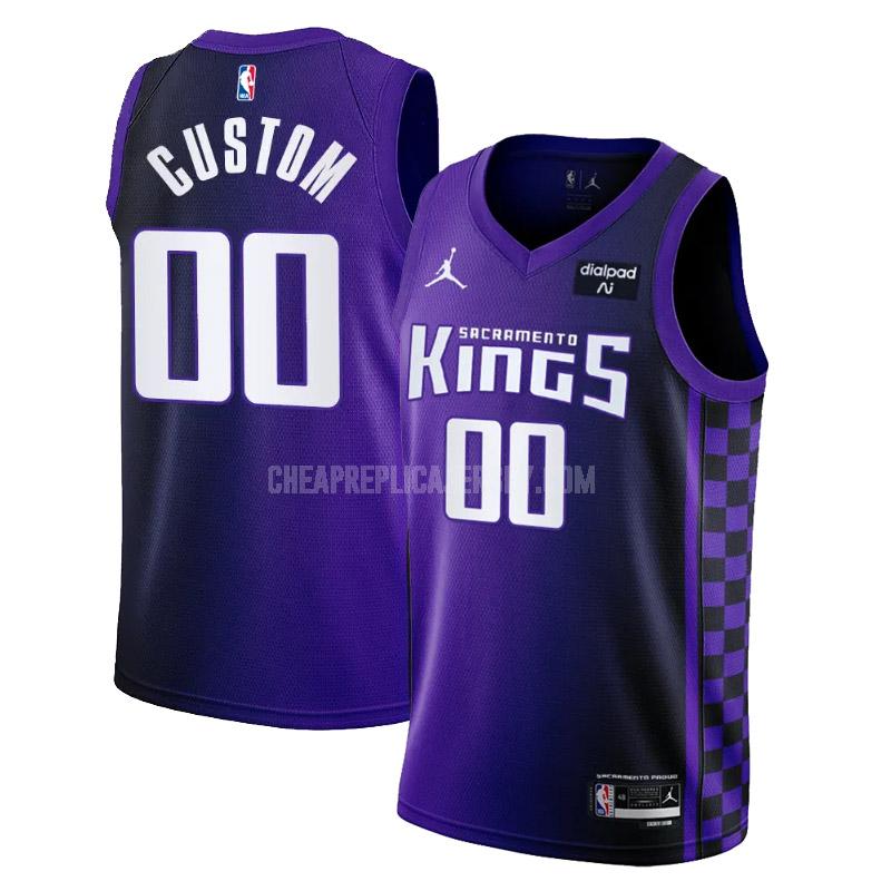 2023-24 men's sacramento kings custom purple statement edition replica jersey