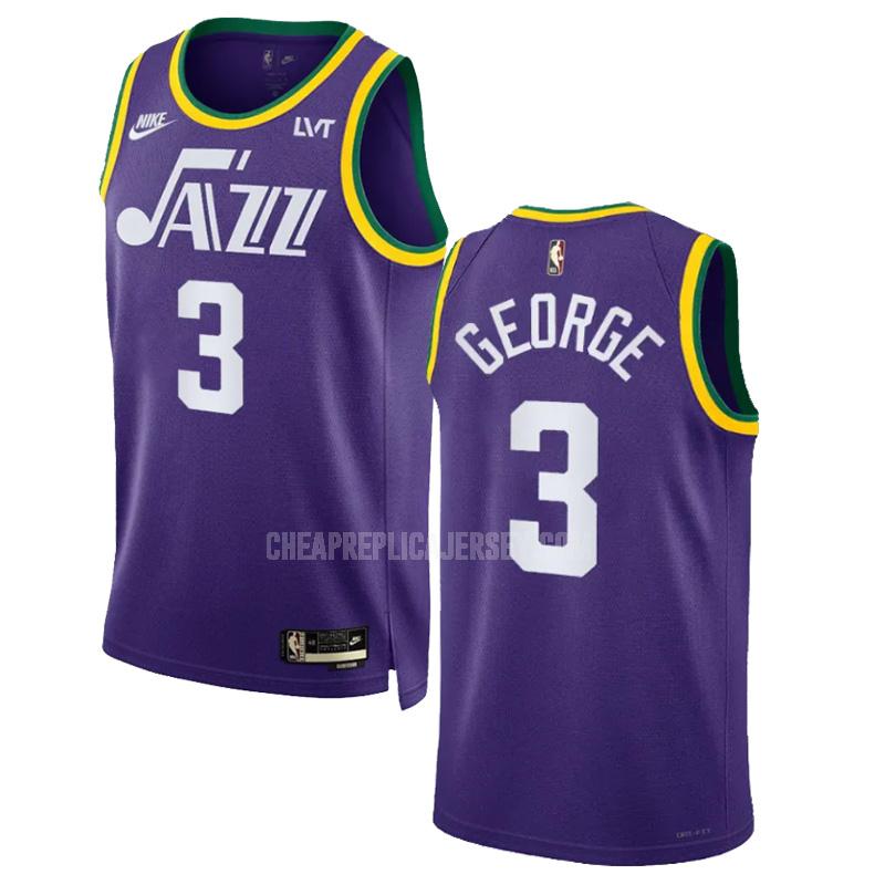2023-24 men's utah jazz keyonte george 3 purple classic edition replica jersey