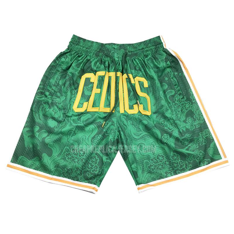 2023 boston celtics green tiger year edition shorts