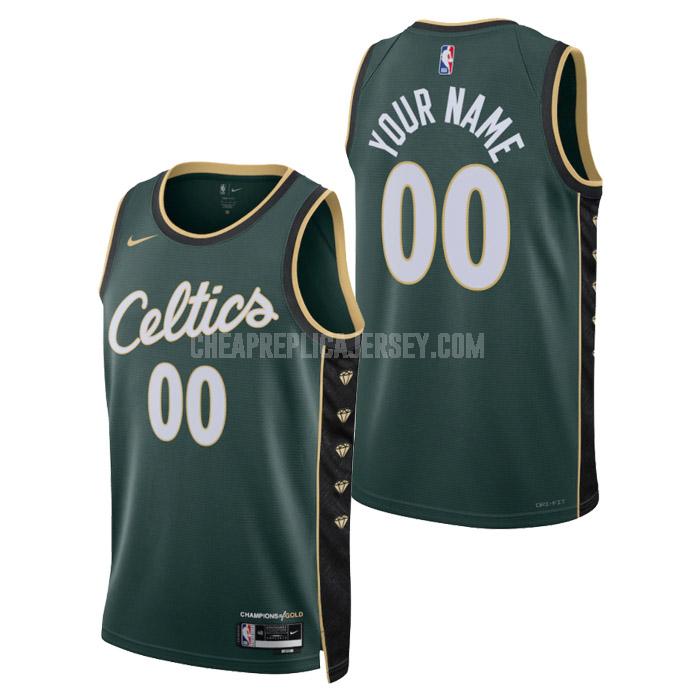 2023 men's boston celtics custom black city edition replica jersey