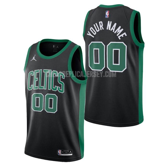 2023 men's boston celtics custom black statement edition replica jersey