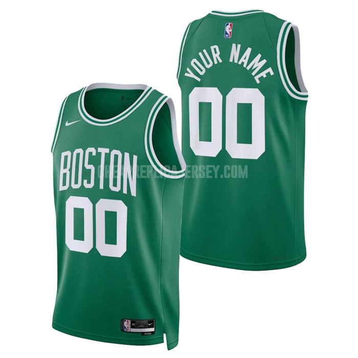 2023 men's boston celtics custom green icon edition replica jersey