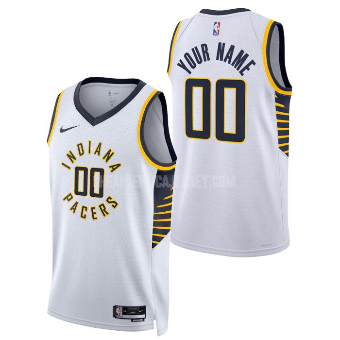 2023 men's indiana pacers custom white association edition replica jersey
