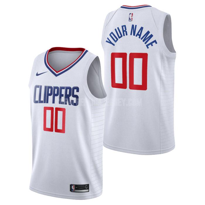 2023 men's los angeles clippers custom white association edition replica jersey