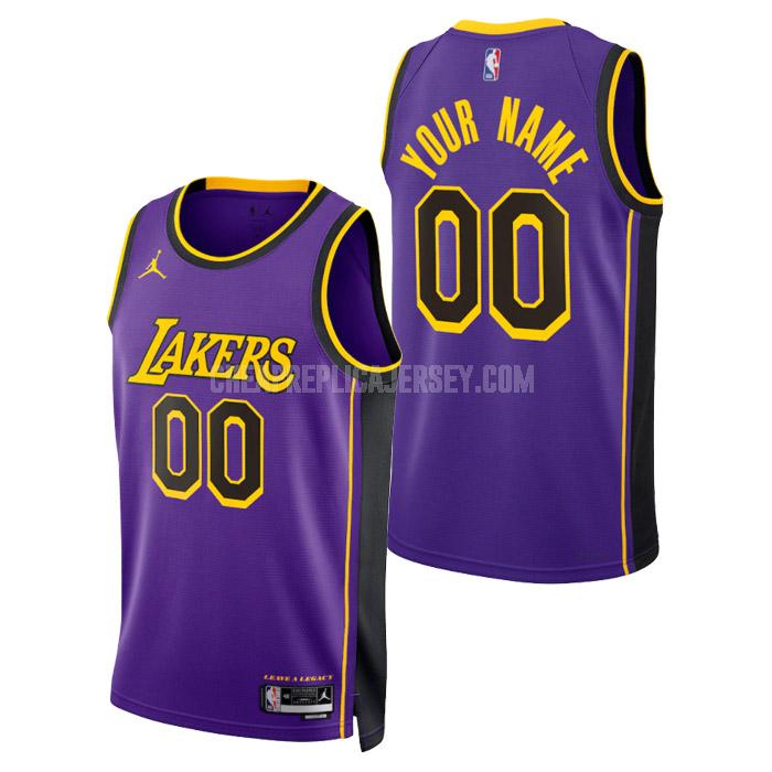 2023 men's los angeles lakers custom purple statement edition replica jersey