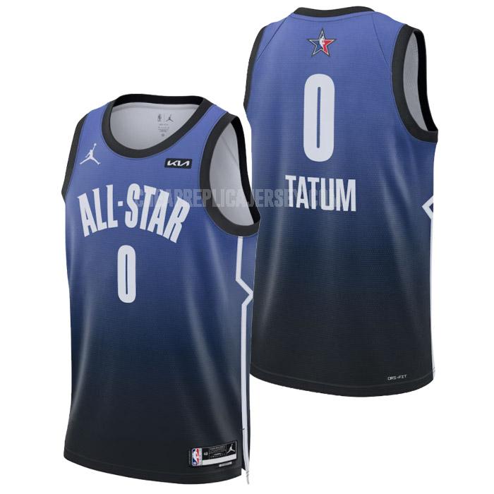 2023 men's nba all-star jayson tatum 0 blue replica jersey