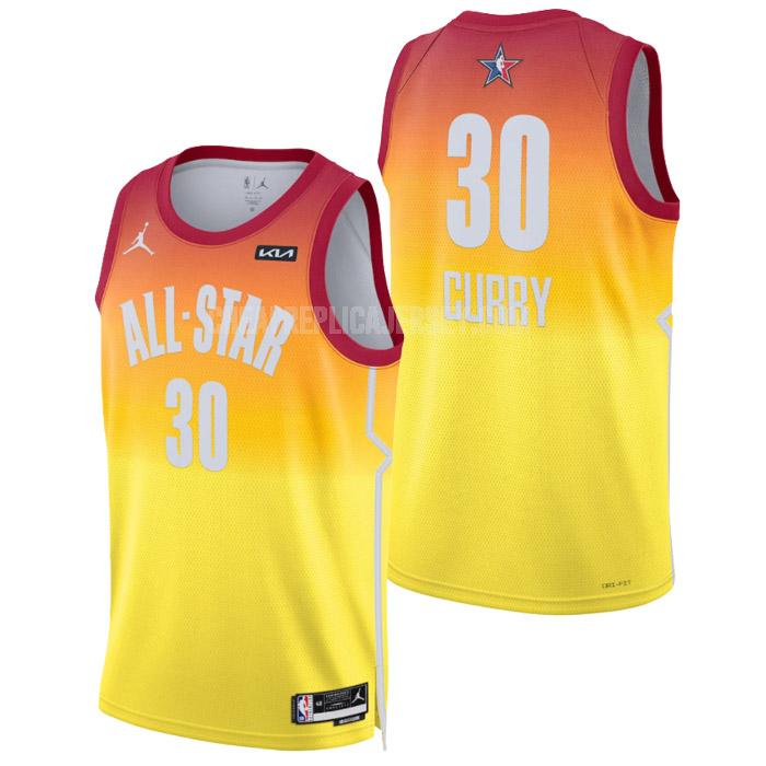 2023 men's nba all-star stephen curry 30 orange replica jersey