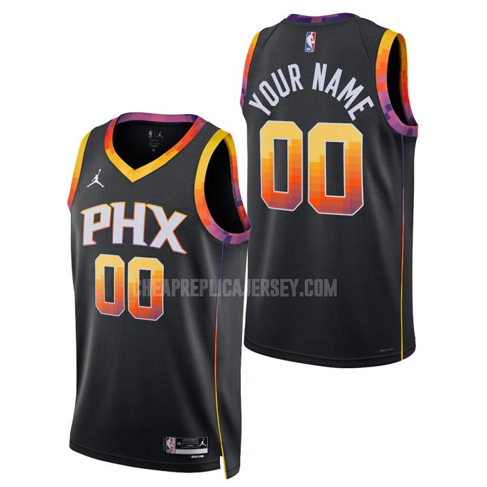 2023 men's phoenix suns custom black statement edition replica jersey