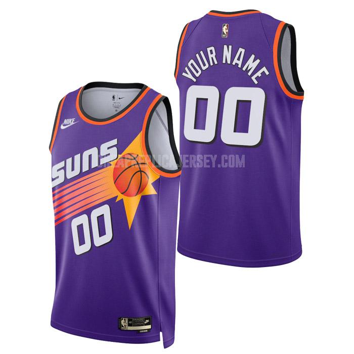 2023 men's phoenix suns custom purple classic edition replica jersey