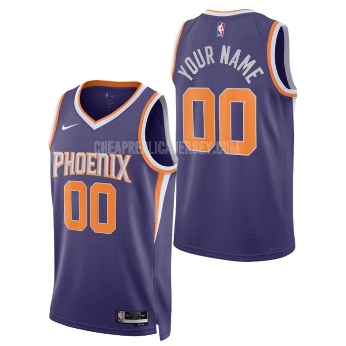 2023 men's phoenix suns custom purple icon edition replica jersey