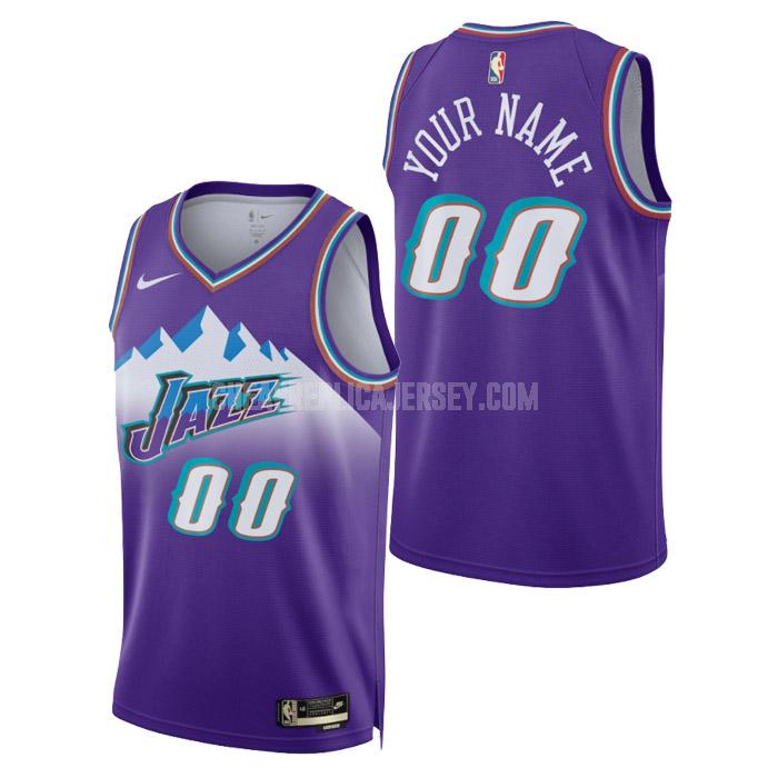2023 men's utah jazz custom purple city edition replica jersey