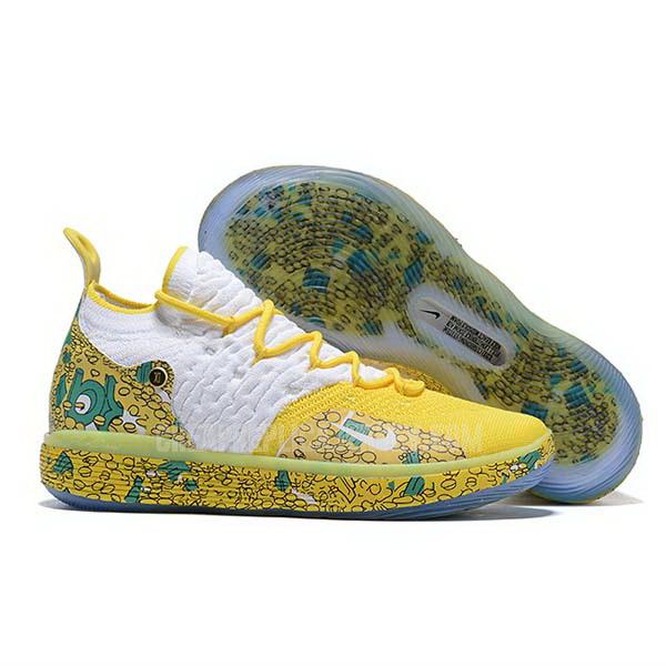 bkt1028 men's yellow kevin durant kd 11 nike basketball shoes