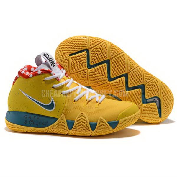 bkt1202 men's yellow kyrie 4 iv nike basketball shoes