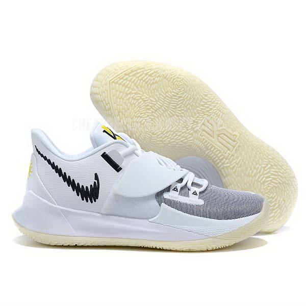 bkt1291 men's white kyrie low 3 nike basketball shoes