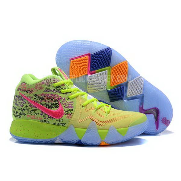 bkt1360 men's yellow kyrie 4 iv nike basketball shoes