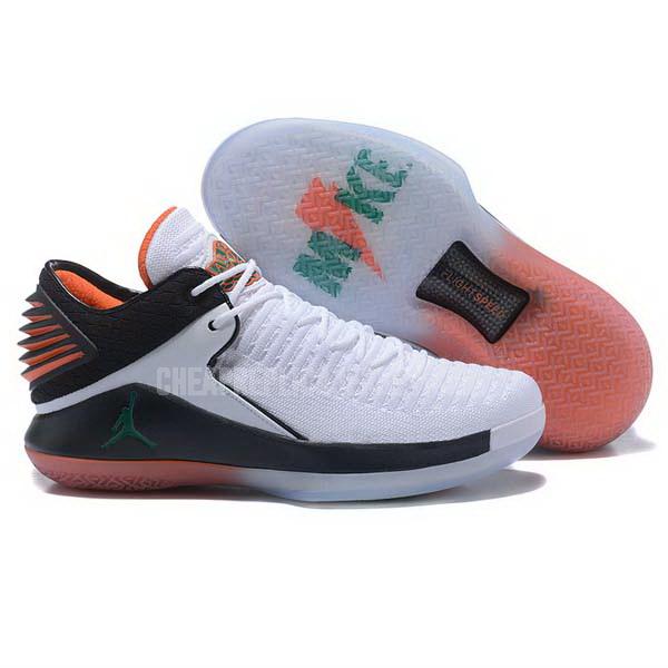 bkt144 men's white xxxii 32 low air jordan basketball shoes