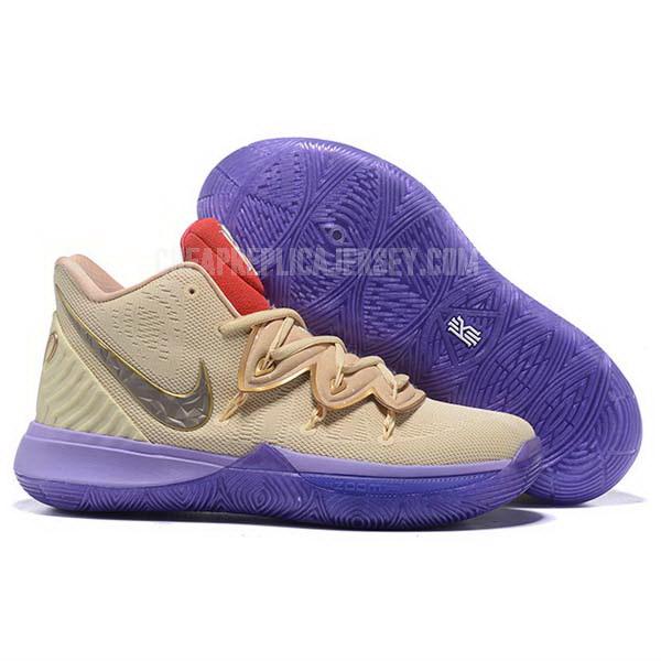 bkt1492 men's brown kyrie 5 nike basketball shoes