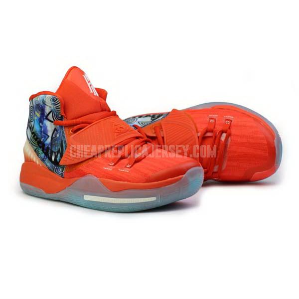 bkt1552 men's orange kyrie 6 nike basketball shoes