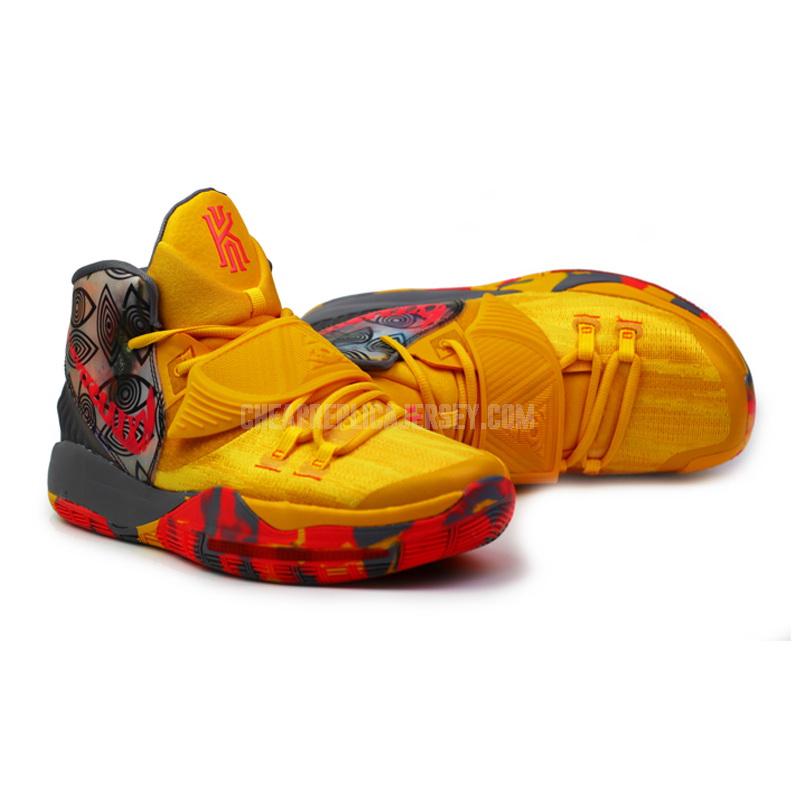bkt1563 men's yellow kyrie 6 nike basketball shoes