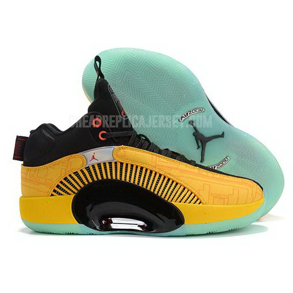 bkt157 men's yellow xxxv 35 air jordan basketball shoes