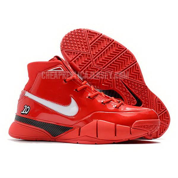 bkt1691 men's red zoom kobe 1 protro zk1 nike basketball shoes