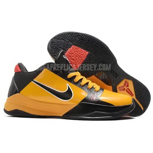 bkt1721 men's yellow zoom kobe v 5 nike basketball shoes