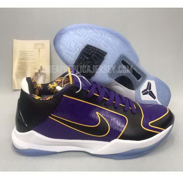 bkt1735 men's purple zoom kobe v 5 nike basketball shoes
