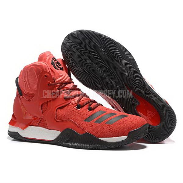 bkt1769 men's red d rose 7 adidas basketball shoes