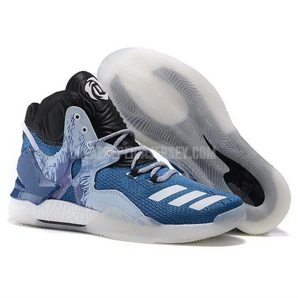 bkt1771 men's blue d rose 7 adidas basketball shoes