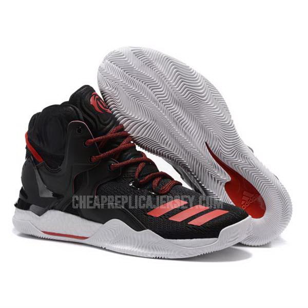 bkt1772 men's black d rose 7 adidas basketball shoes