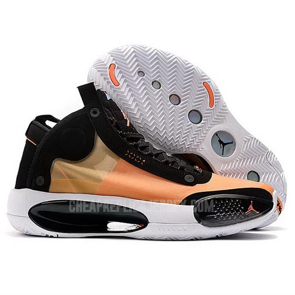 bkt178 men's orange xxxiv 34 air jordan basketball shoes