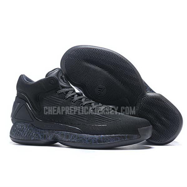 bkt1794 men's black d rose 10 adidas basketball shoes