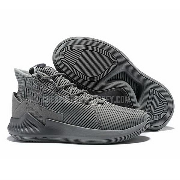 bkt1795 men's grey d rose 9 adidas basketball shoes