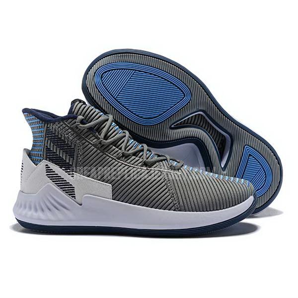 bkt1796 men's grey d rose 9 adidas basketball shoes
