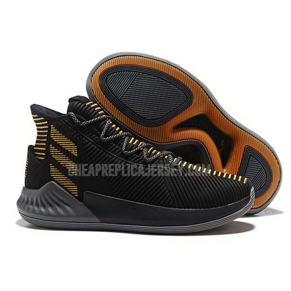 bkt1805 men's black d rose 9 adidas basketball shoes