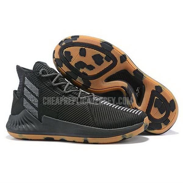bkt1808 men's black d rose 9 adidas basketball shoes