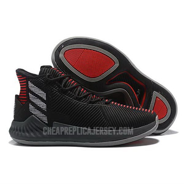 bkt1812 men's black d rose 9 adidas basketball shoes