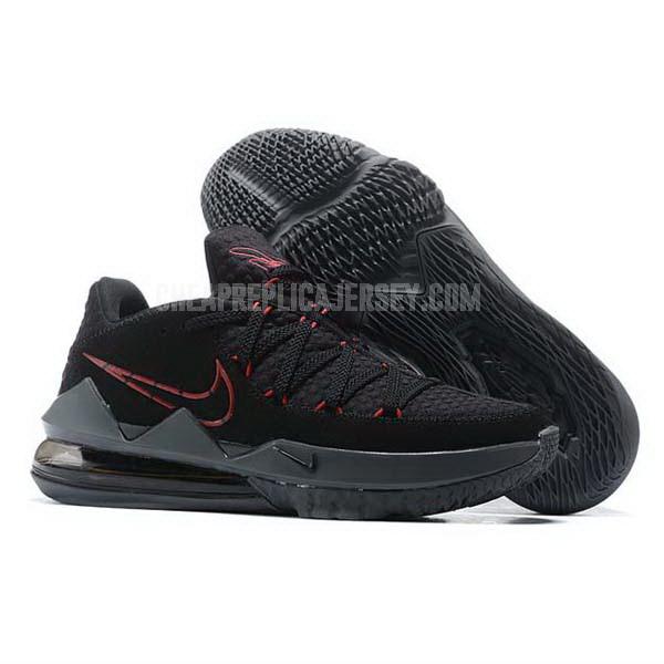 bkt1841 men's black lebron 17 low nike basketball shoes
