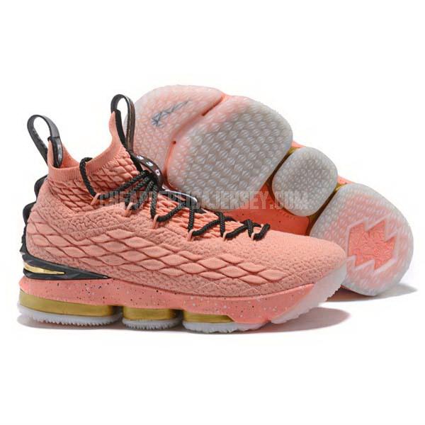 bkt1853 men's pink lebron 15 nike basketball shoes