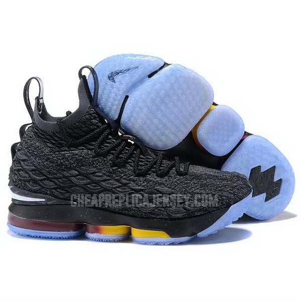 bkt1875 men's black lebron 15 nike basketball shoes