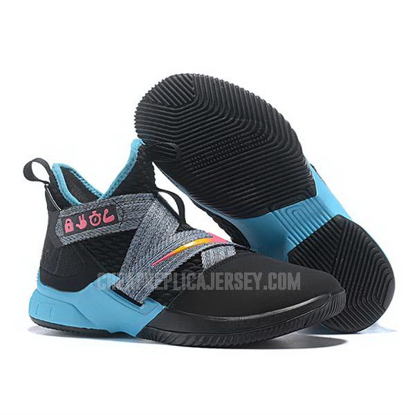 bkt1896 men's black lebron soldier 12 nike basketball shoes