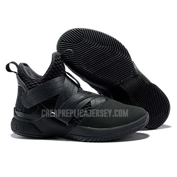bkt1898 men's black lebron soldier 12 nike basketball shoes