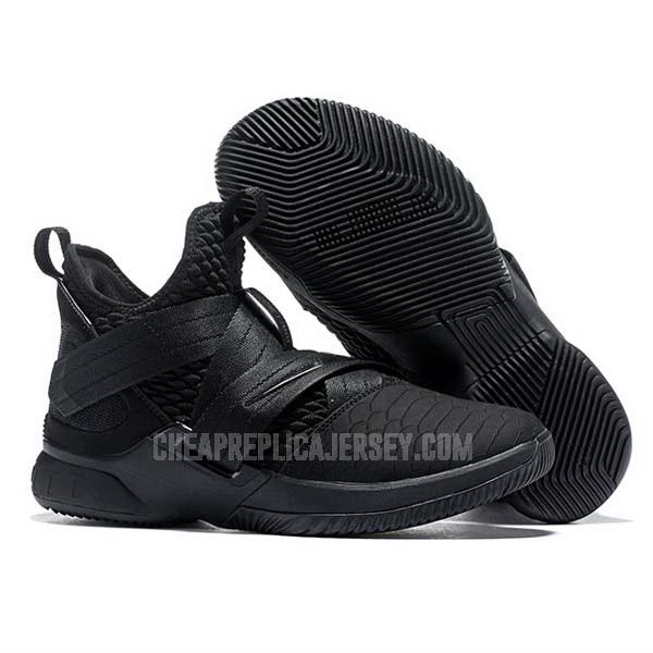 bkt1899 men's black lebron soldier 12 nike basketball shoes