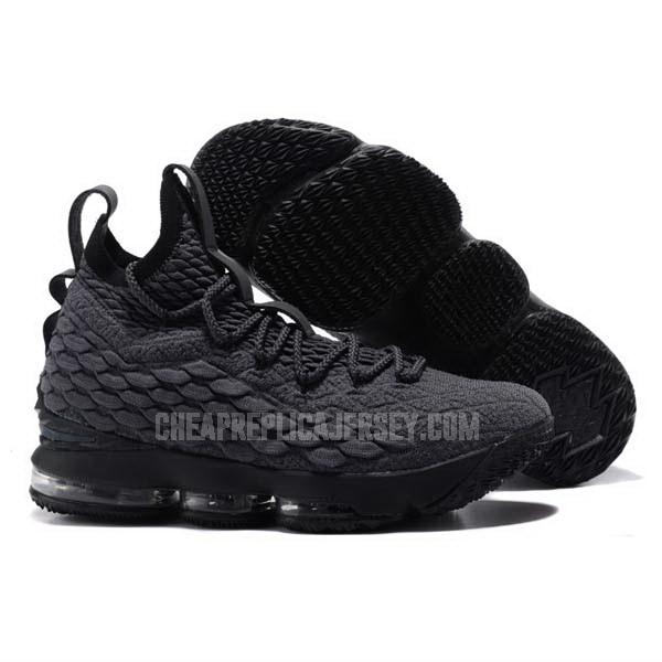 bkt2046 men's black lebron 15 nike basketball shoes