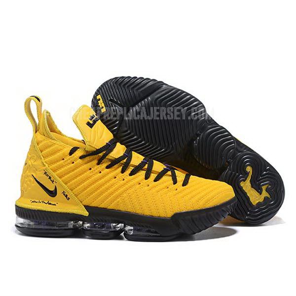 bkt2067 men's yellow lebron 16 nike basketball shoes