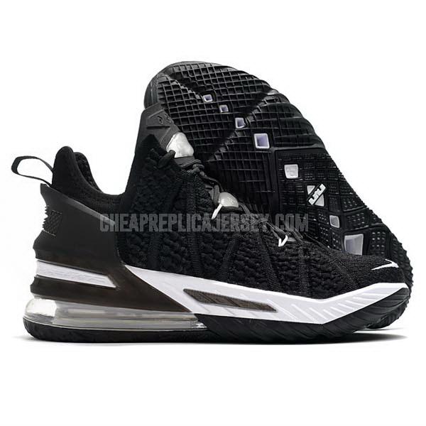 bkt2086 men's black lebron 18 nike basketball shoes